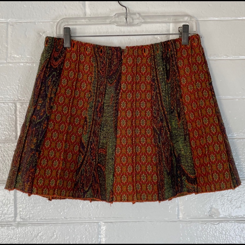 ETRO Milano pieced wool mini skirt, size 44, EUC